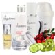 Oligodermie skin care products with cherries and kiwis