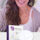 Model smiling with MotivaRound implant product poster